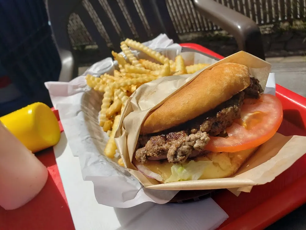 Hamburger with Fries